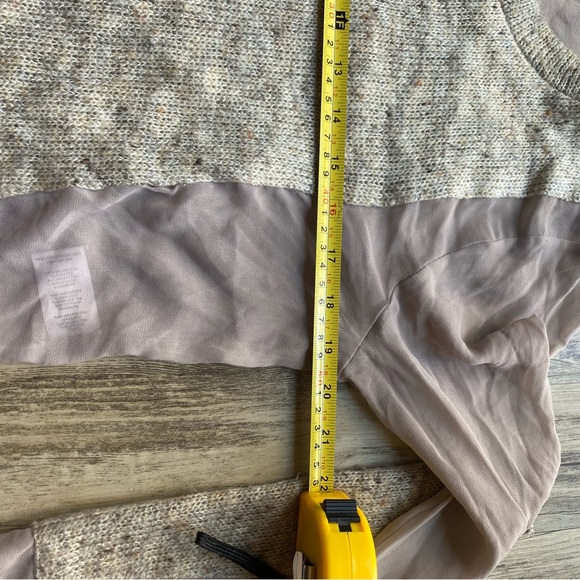 Tan Boutique Aryn K Knit and Mesh Sweater - Picture 6 of 6